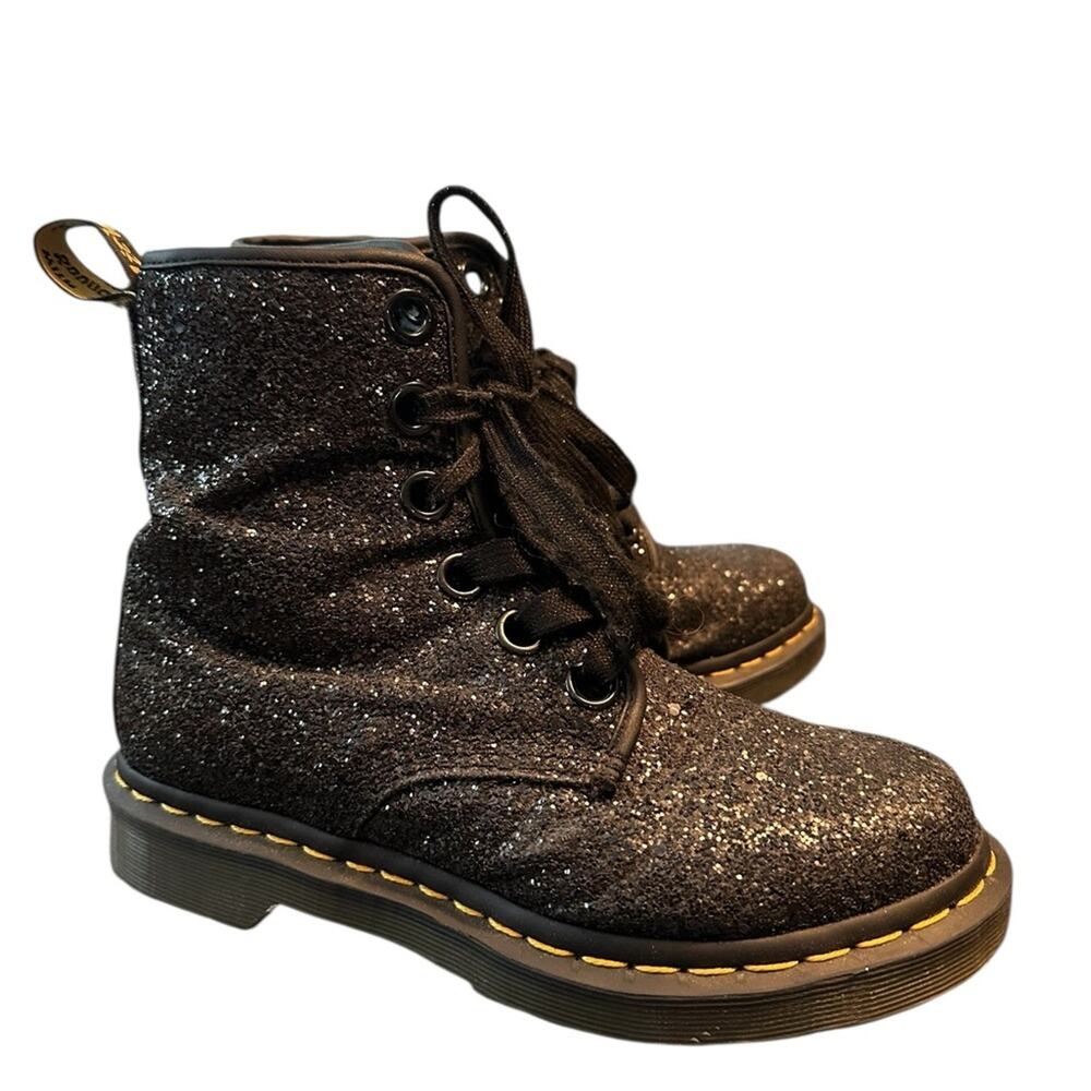Dr. Martens Womens 1460 Farrah Black Chunky Glitter Lace-up Combat Boots
Size 6 - Picture 6 of 14
